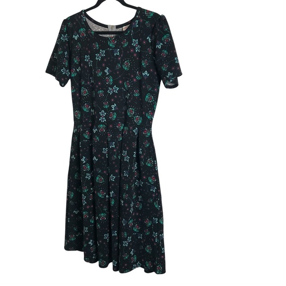 Lularoe Amelia Floral Print Women's Dress size X-Large - Picture 9 of 9